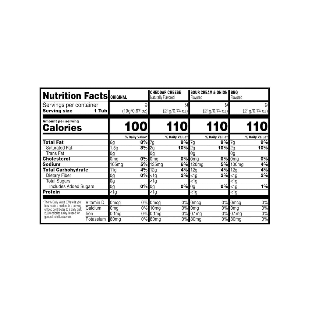 Pringles Potato Crisps Chips. Snack Stacks. Lunch Snacks. Variety Pack (36 Cups)